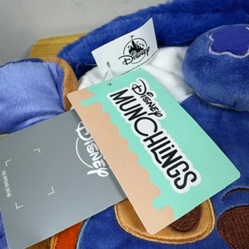 Disney Stitch Munchlings Plush Blueberry Loaf Mini Backpack Bag NWT Soft Kidcore